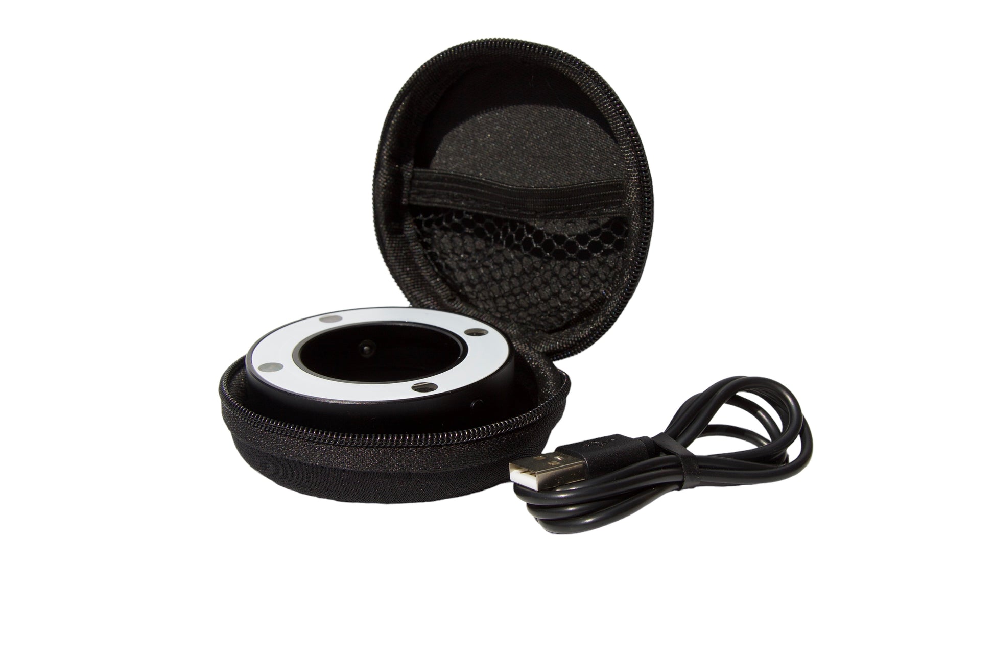 Circle Light avec son Pouch de protection et le câble de chargement sortie